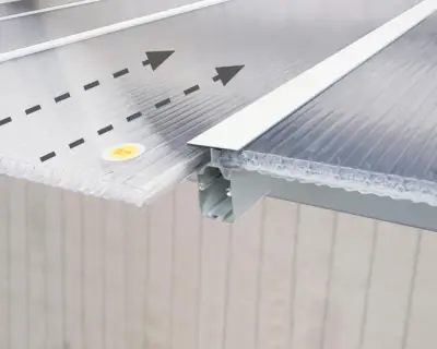 Metalna pergola Naterial s efektom bambusa 293x293 cm - Kontejneri Hrvatska