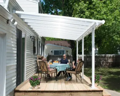 Vrtni paviljon i pergola s aluminijskim krovom 309 cm - Kontejneri Hrvatska