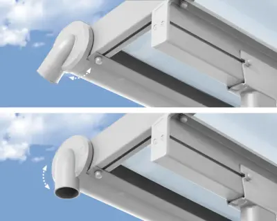Vrtni paviljon i pergola s aluminijskim krovom 309 cm - Detalj 3