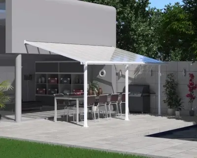Vrtni paviljon i pergola s aluminijskim krovom 309 cm - Detalj 6